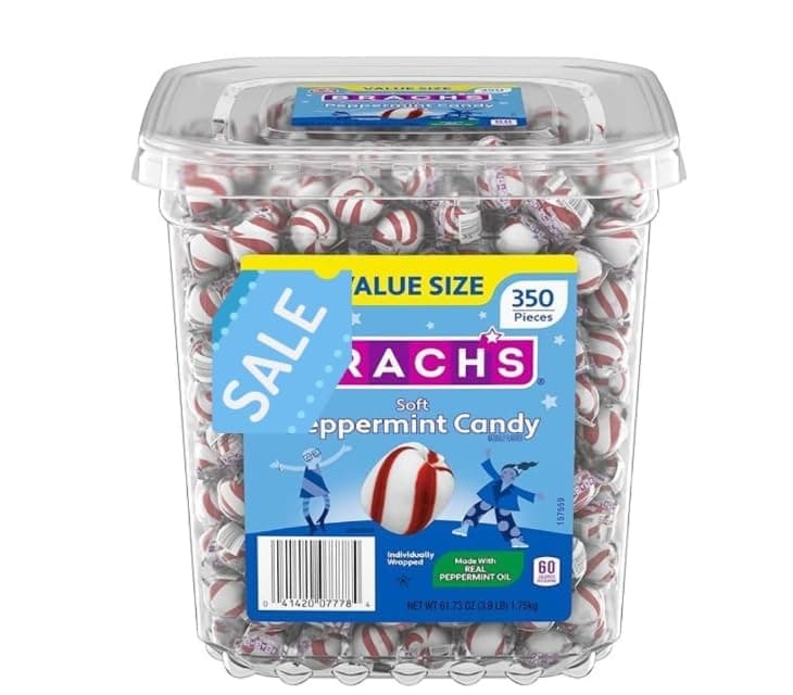 Sweet Stripes Soft Peppermint Candy Puffs – 350 Count