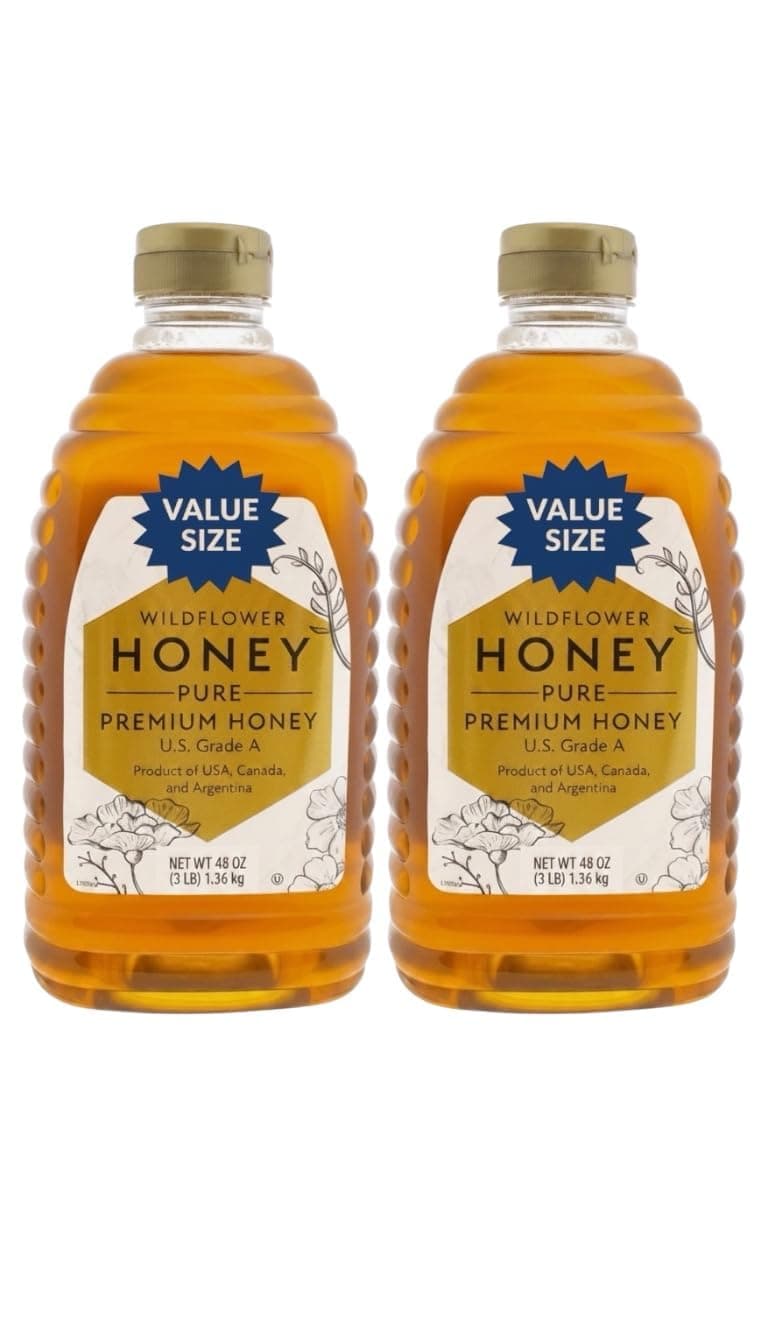 Pure Wildflower Honey – 48 oz, Pack of 2
