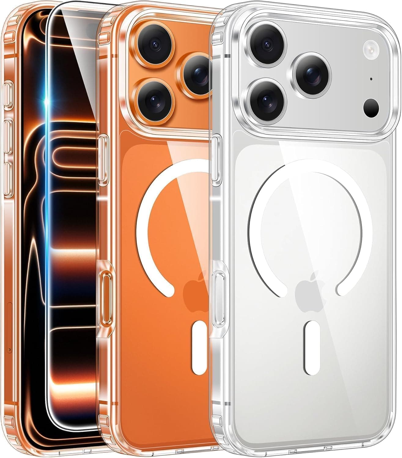 iPhone 17 Pro-Max Case – Clear Magnetic with Screen Protector