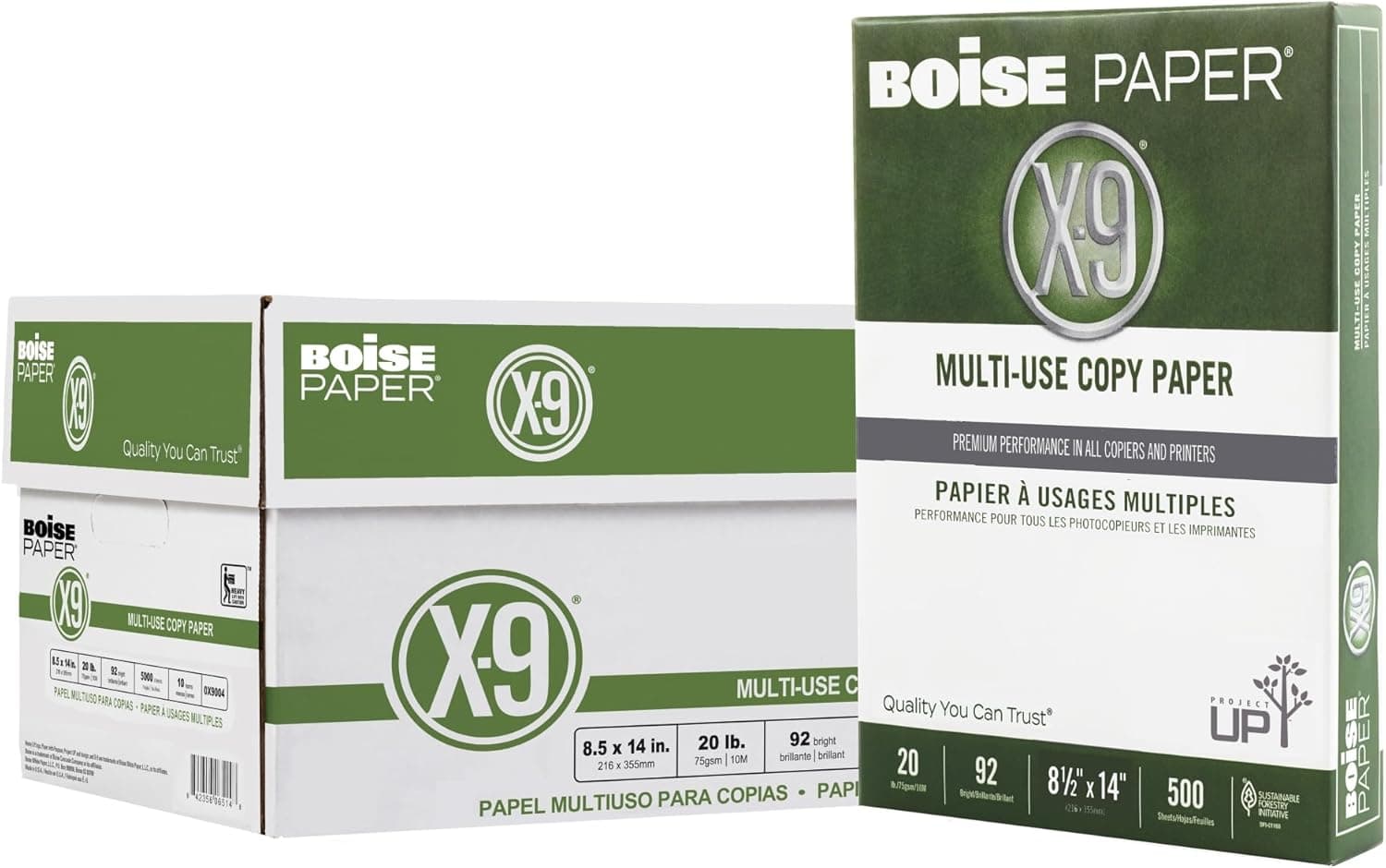 Boise® X-9® Multi-Use Printer Paper, Legal 8.5"x14", 10 Reams